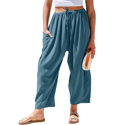 Vittoria Elane Loose Linen Pants
